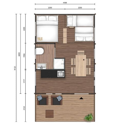 Lodge 5 personen - Summer