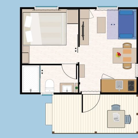 Bungalow 2 personen - Yucatan