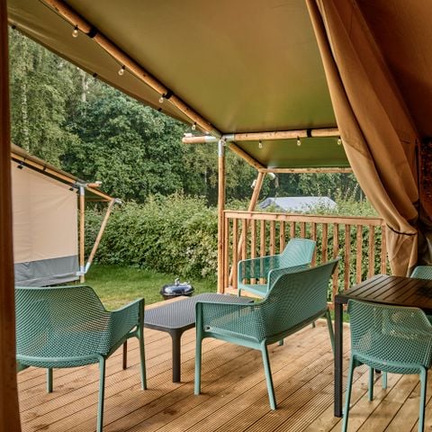 Safaritent 4 personen - incl. sanitair