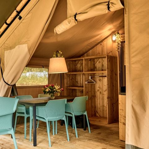 Safaritent 4 personen - incl. sanitair