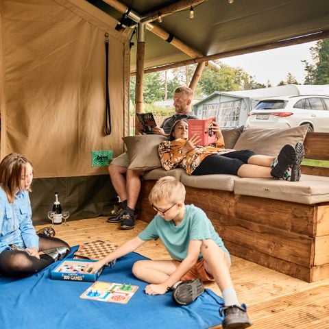 Safaritent 4 personen - incl. sanitair