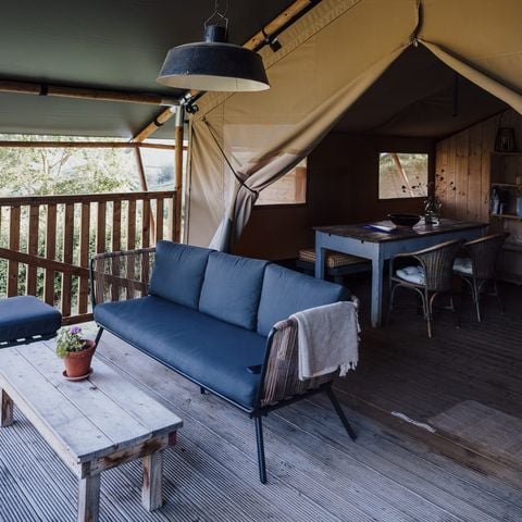 Safaritent 4 personen - Glampingtent incl. sanitair