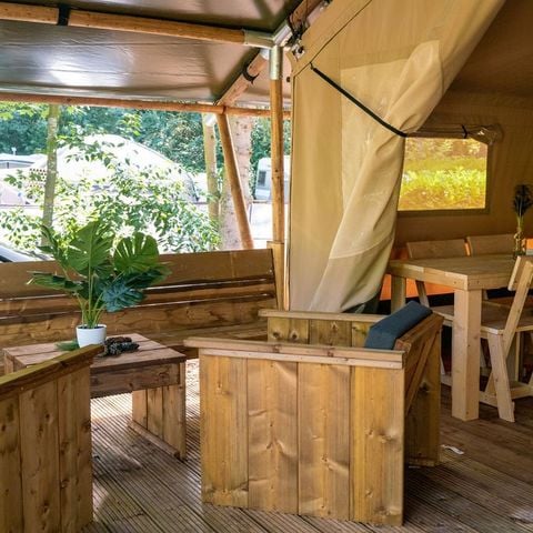 Safaritent 6 personen - incl. sanitair