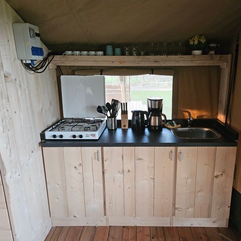 Safaritent 5 personen - incl. toilet