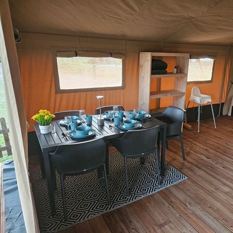 Safaritent 5 personen - incl. toilet