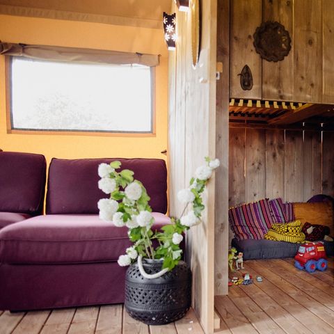 Safaritent 6 personen - incl. sanitair