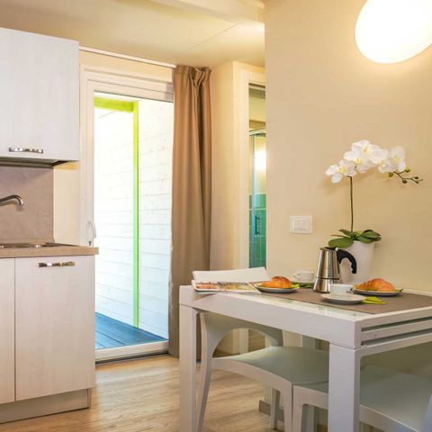 Stacaravan 6 personen - Lodge Superieur Gezin