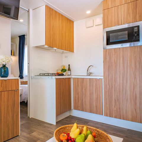 Stacaravan 6 personen - Lodge Deluxe Familie