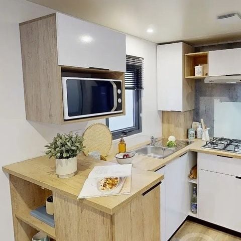 Stacaravan 4 personen - Stacaravan 2 slaapkamers 2 badkamers - Lescar MH D022