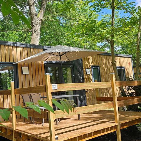 Stacaravan 6 personen - Stacaravan met 3 slaapkamers en 2 badkamers - Lescar MH D023