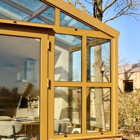 VAKANTIEHUIS 16 personen - Groepsruimte + 4 Tiny Greenhouses
