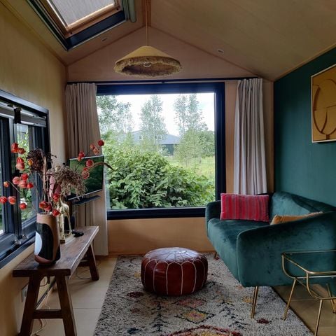 VAKANTIEHUIS 16 personen - Groepsruimte + 4 Tiny Greenhouses