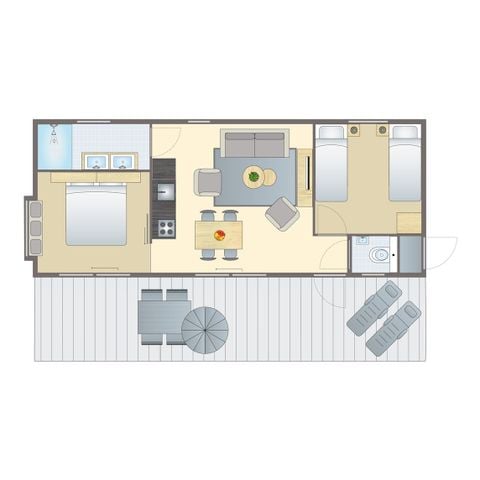 Bungalow 4 personen - 4BE4