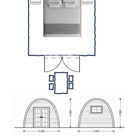UNIEKE ACCOMMODATIE 2 personen - Ongebruikelijke POD ( 1 of 2 personen )
