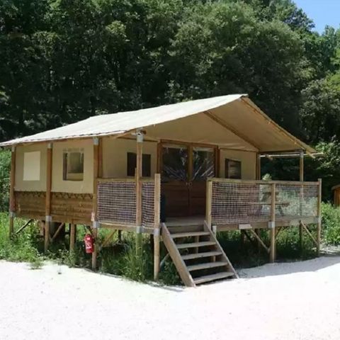 Safaritent 6 personen - Tent Lodge Olivier 2bed 6 pers