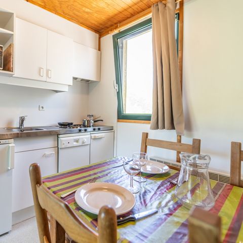 Chalet 6 personen - Chalet in HARMONIE met de natuur - 31m² - 2 kamers met uitzicht op de rivier