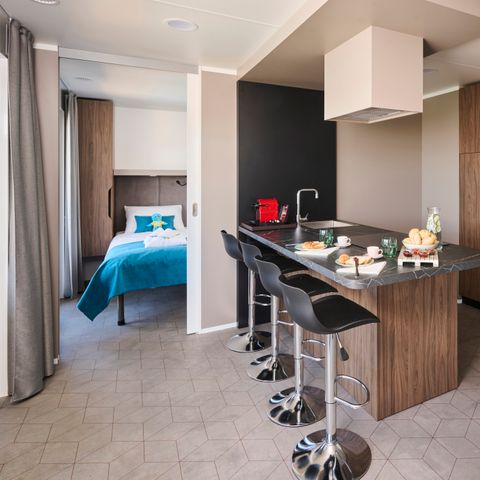 Stacaravan 4 personen - Luxe Vakantiehuis