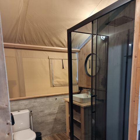 Safaritent 5 personen - incl. sanitair