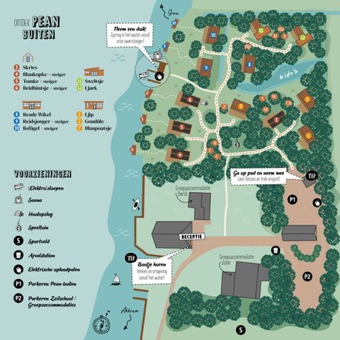 Lodge 6 personen - Waterlodge Blaukopke