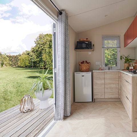 Stacaravan 4 personen - Stacaravan Premium- 27 m² - 2 slaapkamers- TV