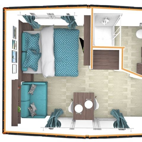 Stacaravan 2 personen - Smallhouse