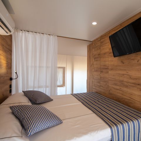 Tent 4 personen - Safari tent met twee slaapkamers (2+2)