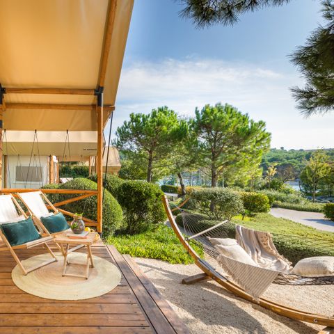 Tent 4 personen - Premium safariloftent met twee slaapkamers (2+2)