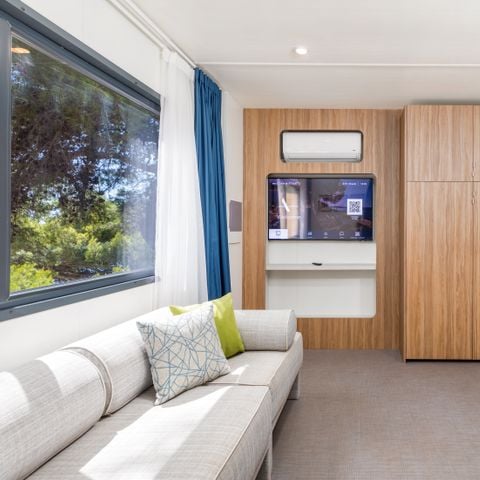 Stacaravan 6 personen - Deluxe Camping Villa eerste rij naar zee