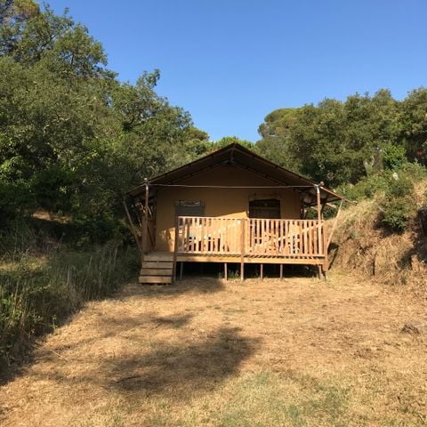 Safaritent 6 personen - incl. sanitair