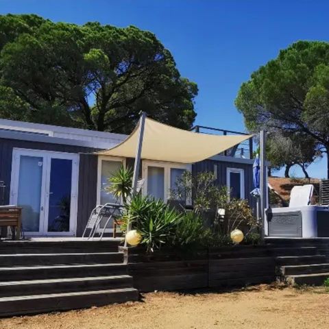 Stacaravan 4 personen - Ramatuelle - VIP Cap Deseo - 34 m² - Uitzicht op zee en jacuzzi