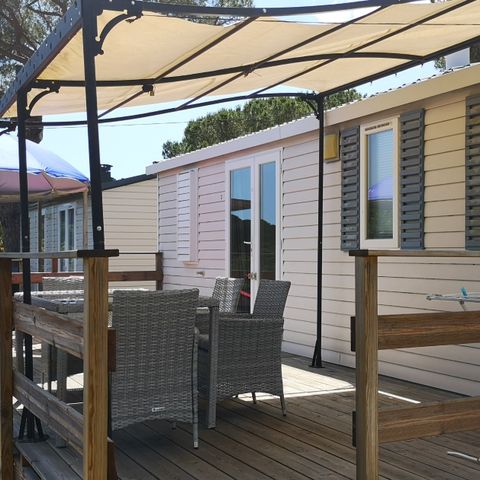 Stacaravan 4 personen - Mougins - Altair - 2 - SLAAPKAMERS - 25 m² Uitzicht op zee