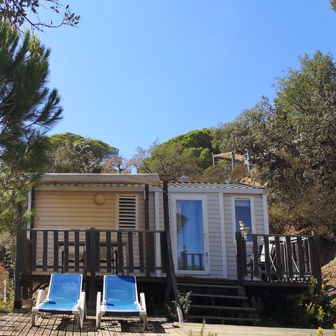 Stacaravan 4 personen - Fréjus - Vénus - Comfort met airconditioning - 2 slaapkamers