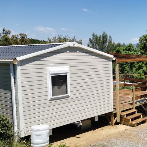 Stacaravan 6 personen - Estérel - VIP Confort - EVO 29 m² - Uitzicht op zee / Jacuzzi