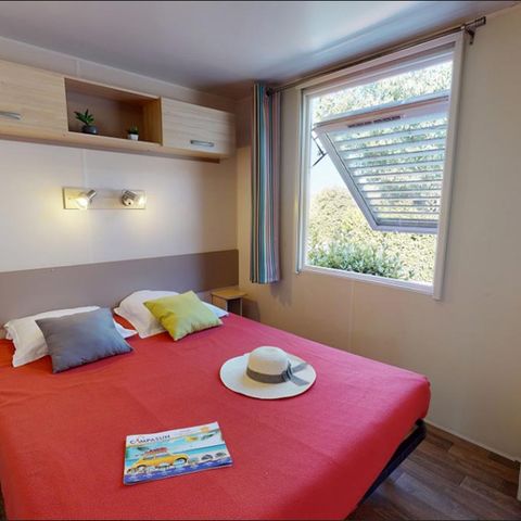 Stacaravan 4 personen - Provence - 4 personen - 2 slaapkamers - airco/tv - 26 m²