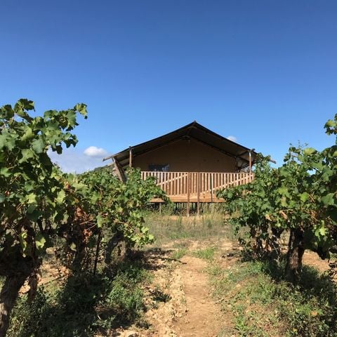 Safaritent 6 personen - incl. sanitair