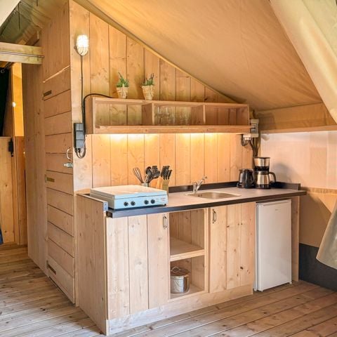 Safaritent 6 personen - incl. sanitair