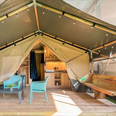 Safaritent 6 personen - incl. sanitair