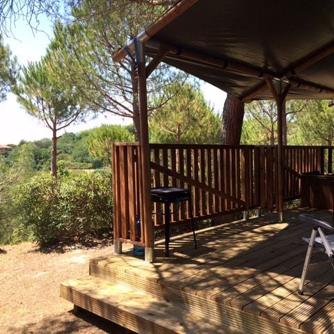 Tent 6 personen - Lodgetent incl. sanitair