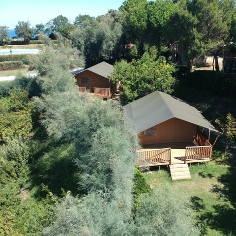 Safaritent 4 personen - incl. sanitair