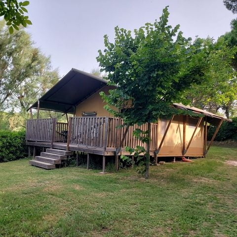 Safaritent 4 personen - incl. sanitair