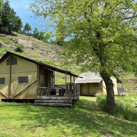 Safaritent 6 personen - Lodgetent incl. sanitair