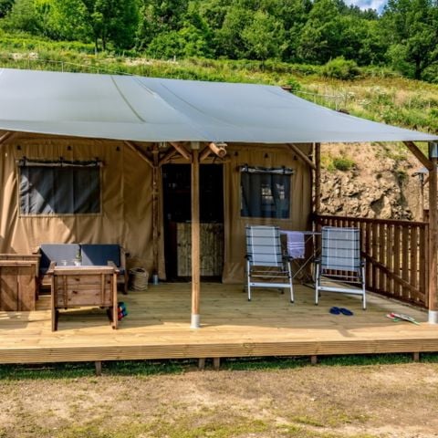 Safaritent 6 personen - Lodgetent incl. sanitair