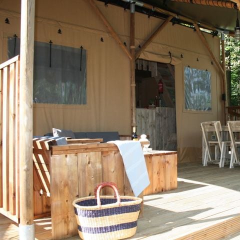 Safaritent 6 personen - Lodgetent incl. sanitair