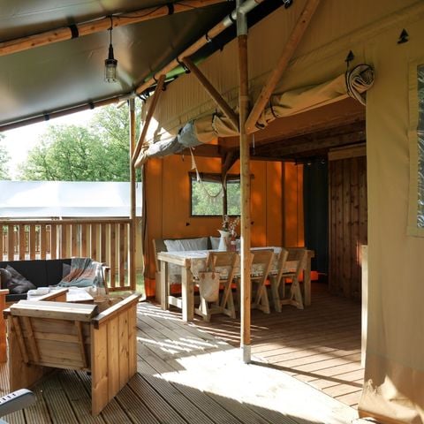 Safaritent 6 personen - Lodgetent incl. sanitair