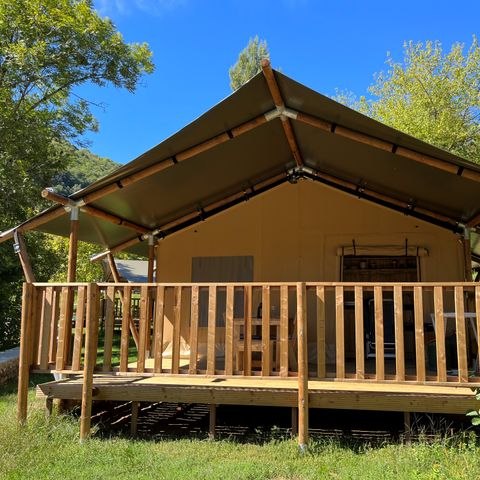 Safaritent 4 personen - incl. sanitair