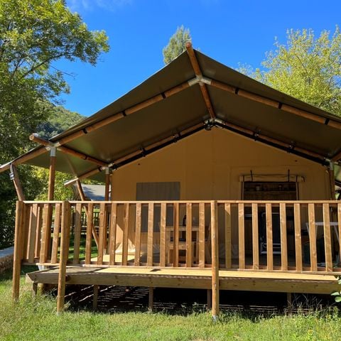 Safaritent 4 personen - incl. sanitair