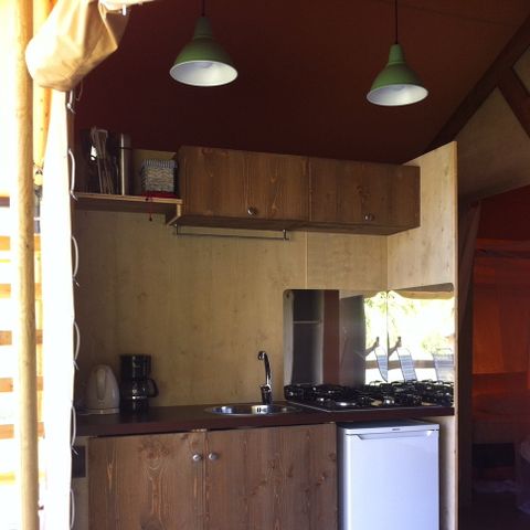 Safaritent 6 personen - Incl. sanitair