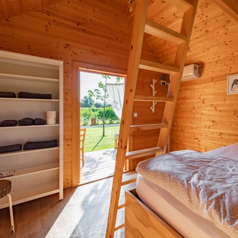 Chalet 4 personen - /HIS, eigen toilet en wastafel, 22m2