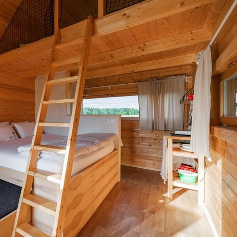 Chalet 4 personen - /HIS, eigen toilet en wastafel, 22m2