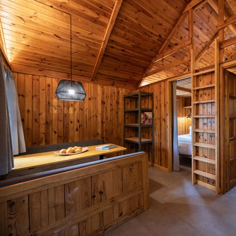 Chalet 4 personen - Kampvuur in de berghut